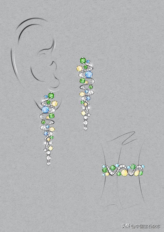 珠宝首饰设计师邢温尔,珠宝设计大师作品手绘2、左岩：左岩：珠宝领域最具影响力  第9张