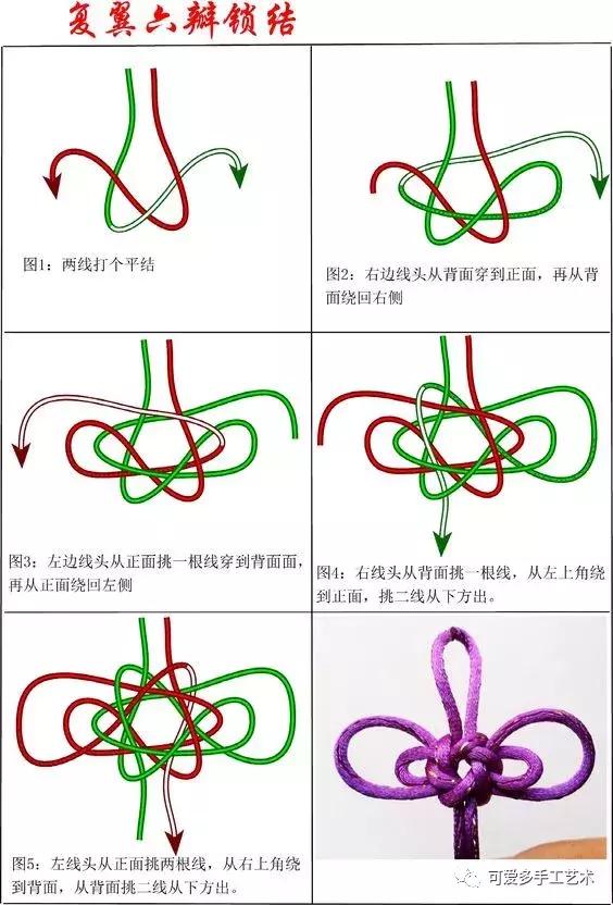 挂件绳编法教程,挂件绳子打结方法  第38张