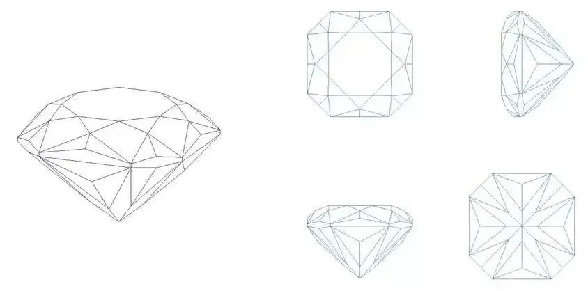 知道阿斯切 & 弗兰德斯吗？方形钻石中的两大特殊切工-第8张图片-