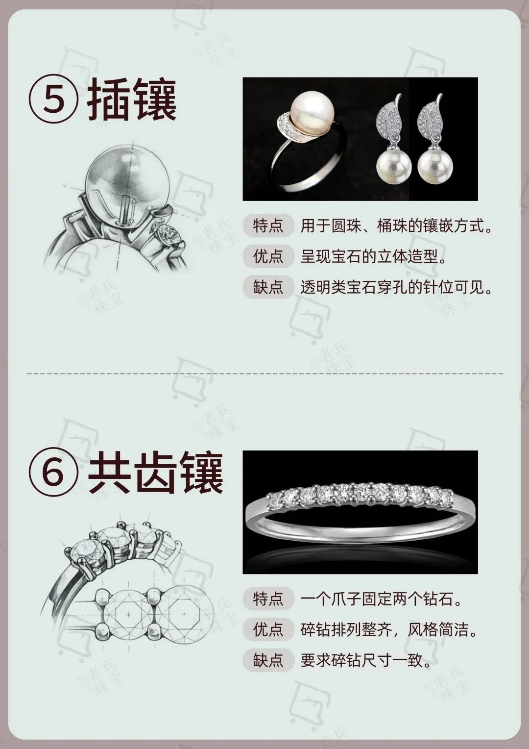 直接收藏，干货分享！超全16种珠宝镶嵌-第4张图片-